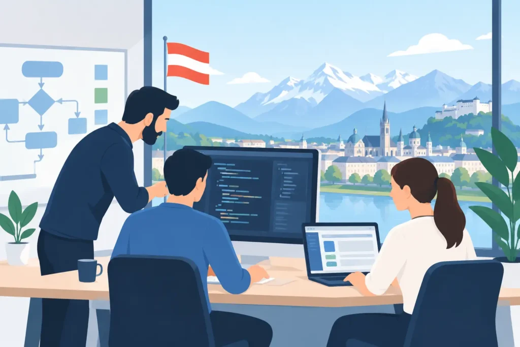 Softwareentwicklung Österreich für KMU mit Plan