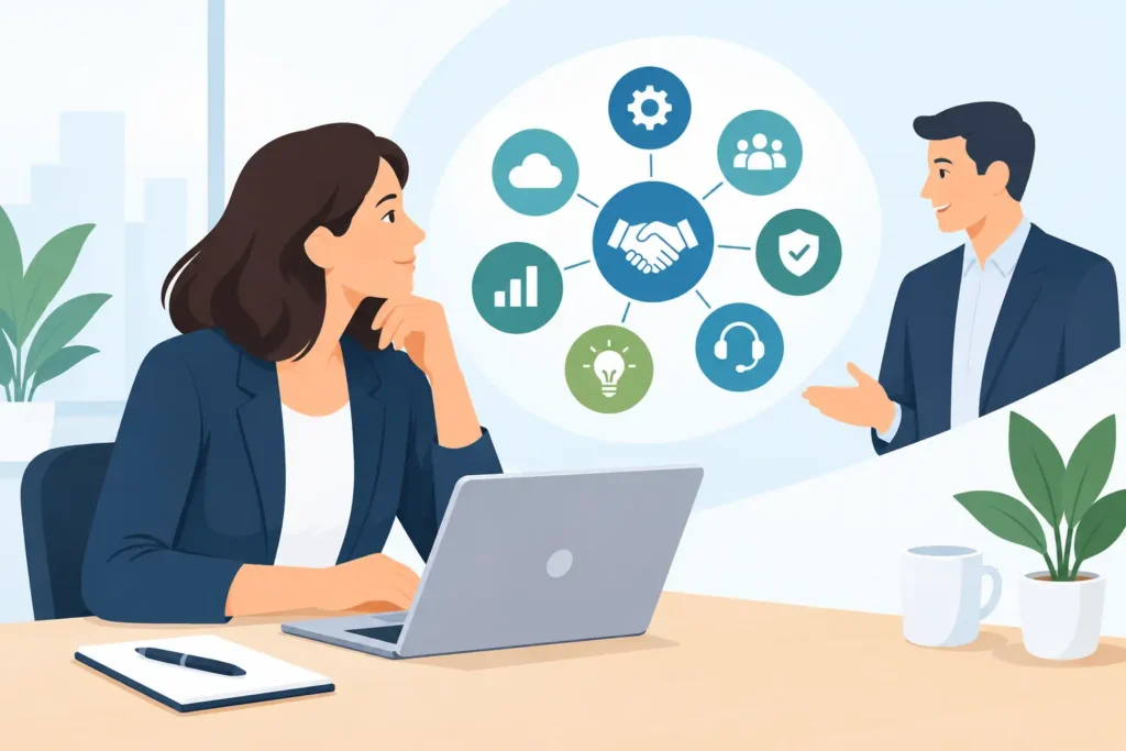 Softwarepartner für KMU bewerten mit 7 Fragen